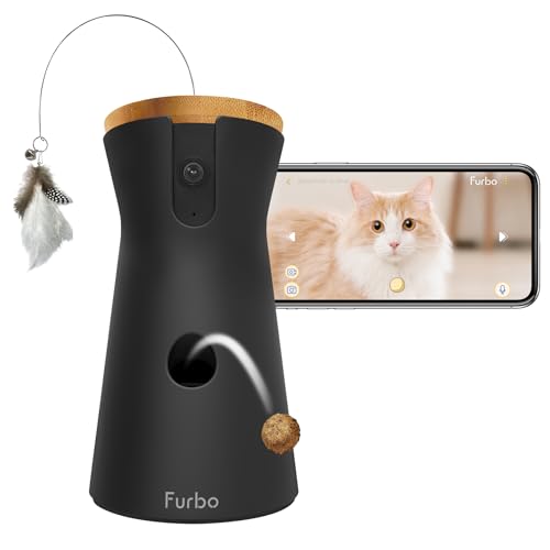 Furbo 360° Cat Camera: No Subscription Needed. Standard See, Talk & Toss Features