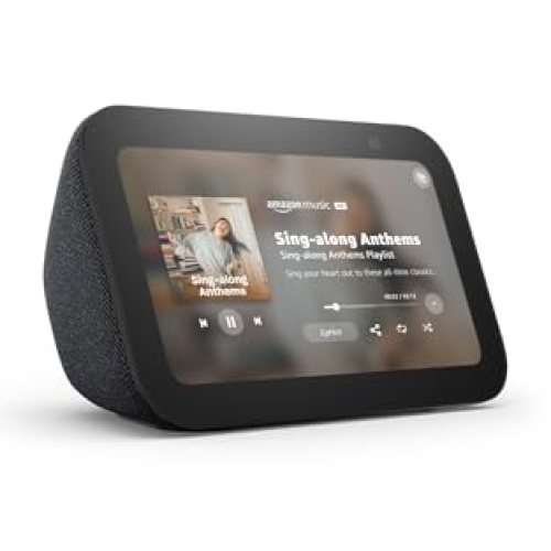 Amazon Echo Show 5 (newest model), Smart display with Alexa+ Early Access, 2x the bass and clearer sound