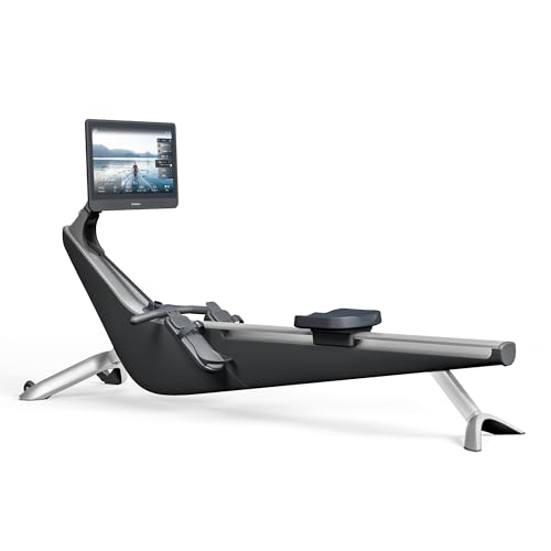 Hydrow Origin Rowing Machine with Immersive 22″ HD Rotating Screen – Stows Upright