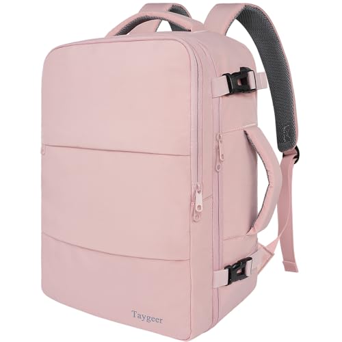Taygeer Travel Backpack for Women, Carry On Backpack with USB Charging Port & Shoe Pouch