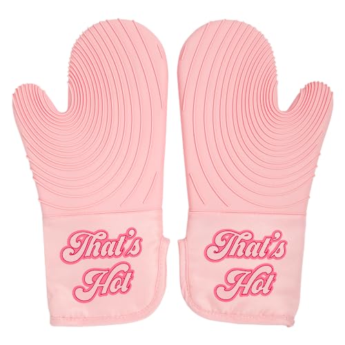 Paris Hilton Oven Mitt Set with Iconic That’s HOT Design, Heat Resistant Pot Holder
