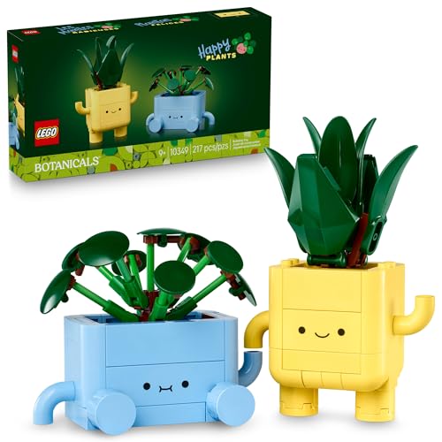 LEGO Botanicals Happy Plants Building Toys – Bedroom or Dorm Room Decor