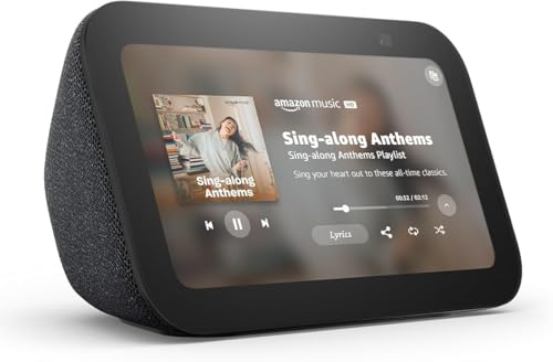 Amazon Echo Show 5 (newest model), Smart display with Alexa+ Early Access, clearer sound