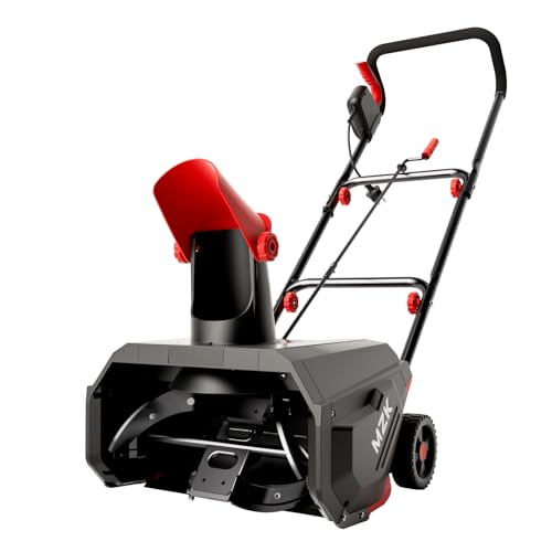 MZK 16-Inch Electric Walk-Behind Snow Blower with 20ft Throwing Distance, Electric Snow Blower