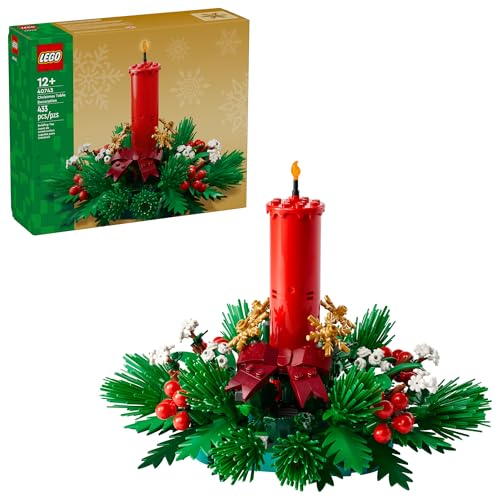 LEGO Christmas Centerpiece & Festive Room Decor – Christmas Craft for Girls & Boys, Ages 12+ –
