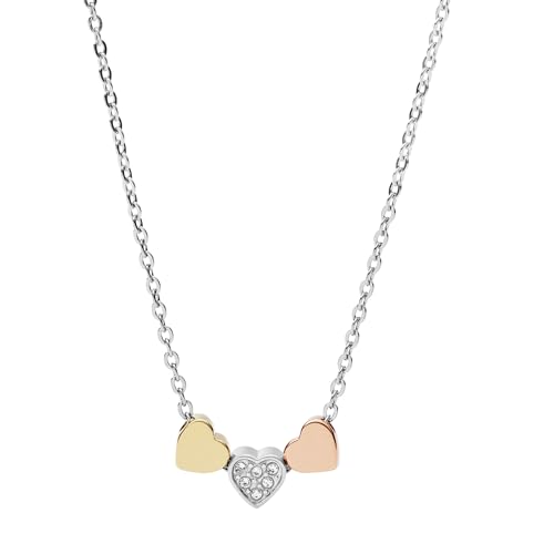 Fossil Women’s Silver-Tone Necklace, Color: Silver