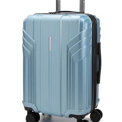 BAGSMART Expandable Carry On Luggage with Spinner Wheels