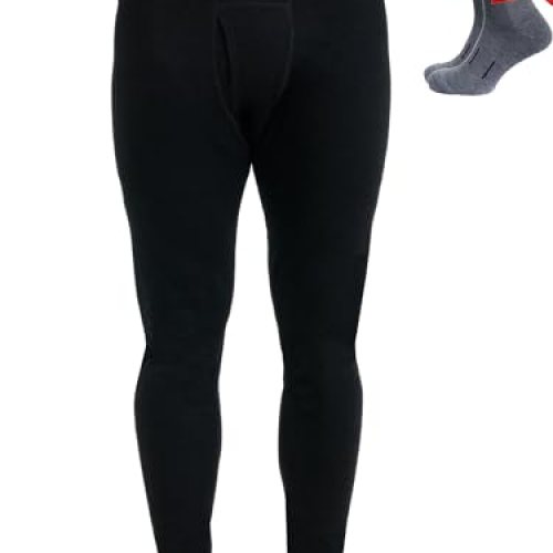 Merino Wool Base Layer Pants 100% Merino Wool Thermal Underwear