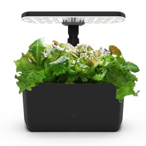AeroGarden Harvest Lite in Black, Soil-Free Indoor Hydroponic Garden with LED Grow Light