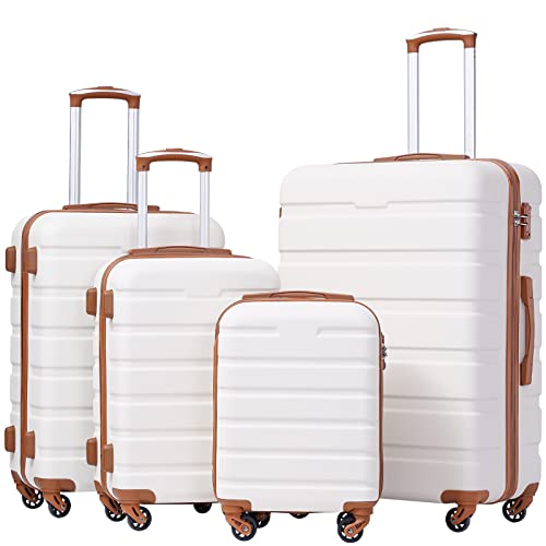 Coolife Luggage Suitcase Spinner Hardshell Lightweight TSA Lock