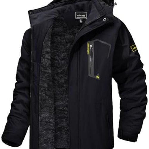 TACVASEN Winter Jacket for Men Skiing, Snowboarding