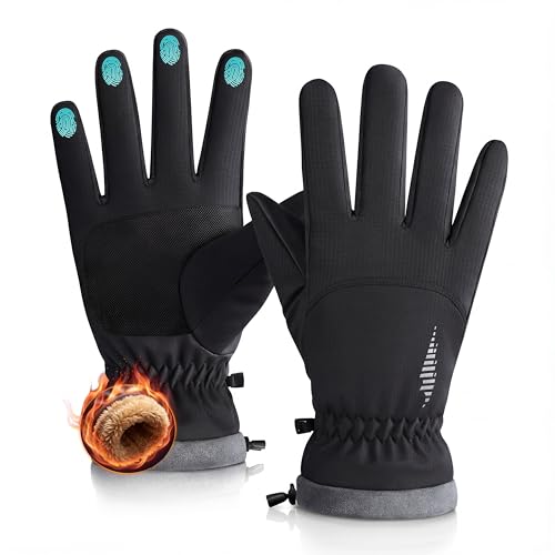 rivmount Winter Waterproof Ski Snow Warm Gloves for Women Men, Windproof Cold Weather Thermal