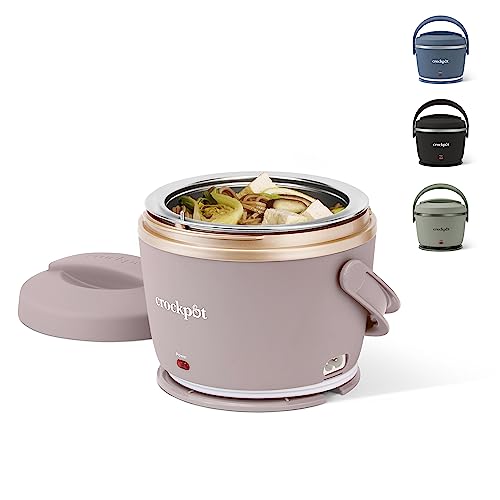 Crock-Pot 20-Ounce Electric Lunch Box, Portable Food Warmer | Perfect for Travel, Car, On-the-Go | Dishwasher-Safe
