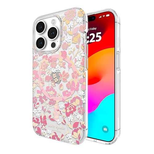 Kate Spade New York iPhone 15 Pro Case, Compatible with MagSafe