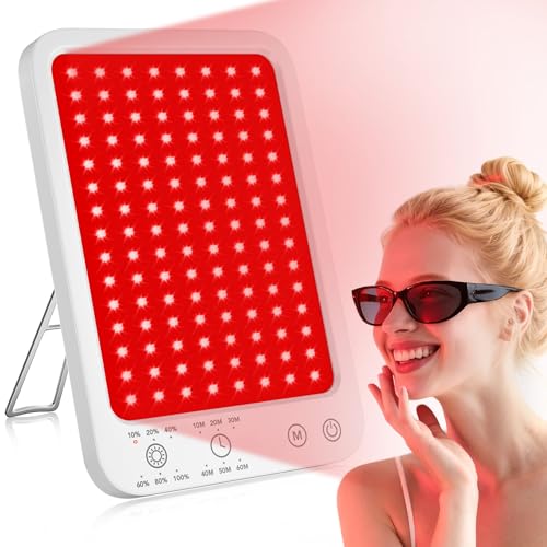 Red Light Therapy for Face Body, Infrared Red Light Panel with Adjustable Stand