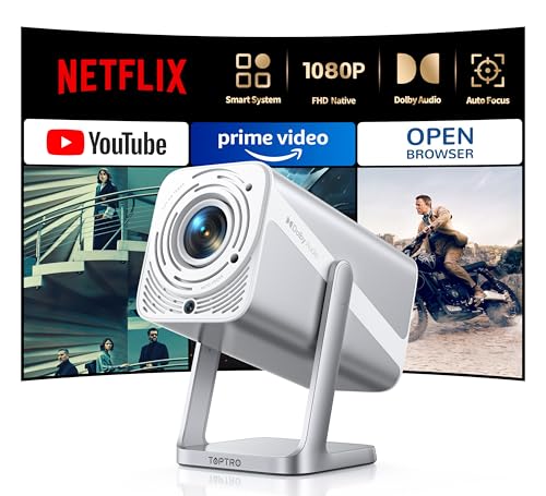 4K Support/Auto Focus/360°Adjustable Stand, Smart-Projector