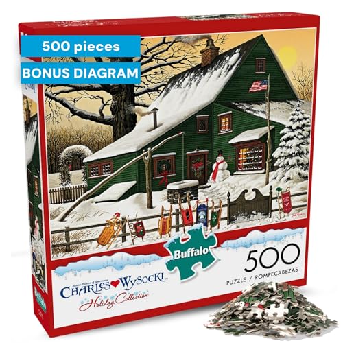 Buffalo Games – Charles Wysocki – Cocoa Break at the Copperfields – 500 Piece