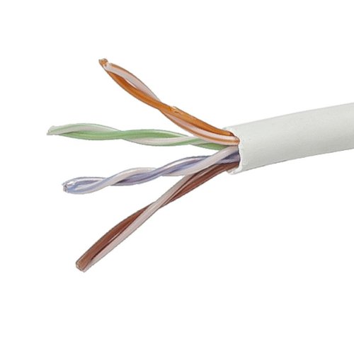 Monoprice Cat5e CMP Bulk Ethernet Cable – UL, TAA, UTP, Solid, 24AWG, 350MHz, Pure Bare Copper, Pull Box, 1000ft, Blue