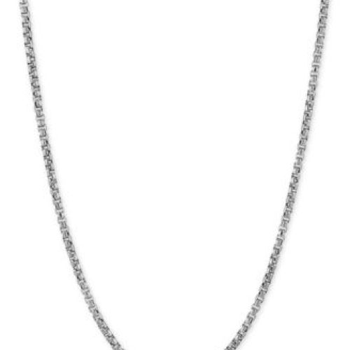 Link Chain Necklace 18 In Sterling Silver Or 18k Gold Plated Sterling Silver