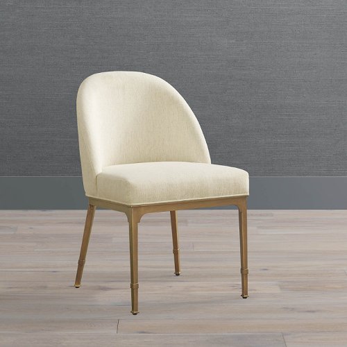 Alana Chair Brass/Snow Crypton Nomad Performance Frontgate