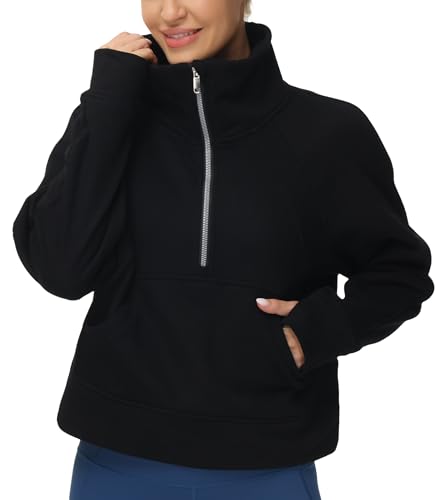 THE GYM PEOPLE Womens’ Half Zip Pullover