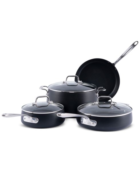 All-Clad HA1 Expert 7-Piece Nonstick Cookware Set - Black