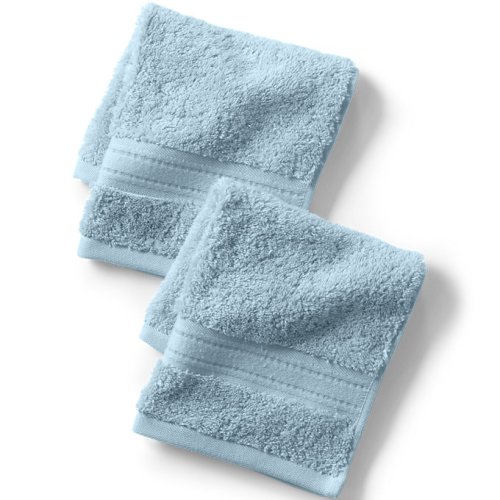 Premium Supima Cotton 2-Piece Washcloth Set Lands End