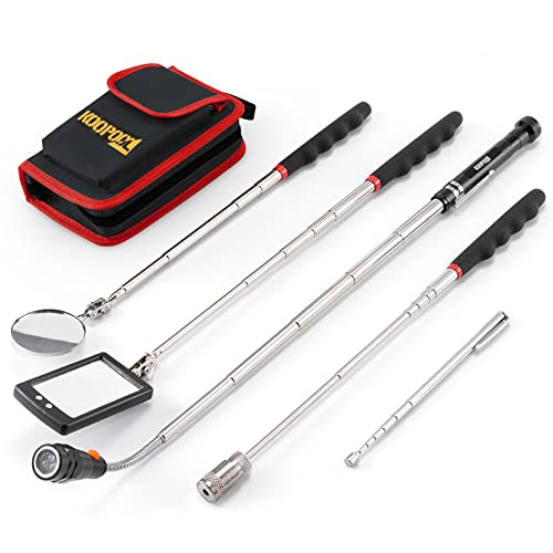Telescoping Magnetic Pickup Tool Set,  Cool Gadgets for Men, Valentine’s Day Gift for Him