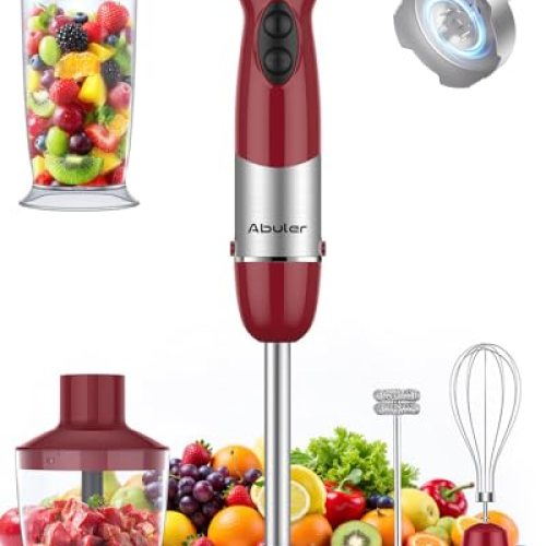 Immersion Blender Handheld 5 in 1 with 12 Speeds