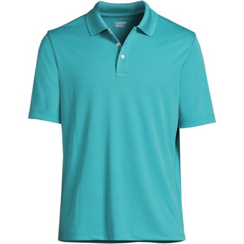 Womens Short Sleeve Solid Active Polo Lands End
