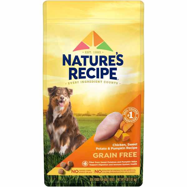 Natures Recipe Adult Dry Dog Food - Chicken, Sweet Potato, Pumpkin, Size: 4 lb | PetSmart