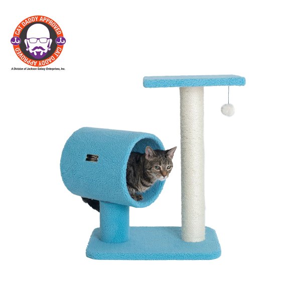 Armarkat Faux Fleece Real Wood Cat Sky Blue | PetSmart