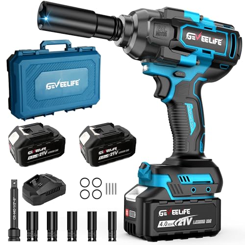1200N.m (900Ft-lbs) Brushless Impact Wrench, Driver