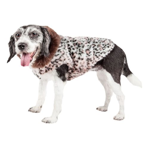 Pet Life Luxe purrlage Pelage Faux Fur Coat in White, Size: Xs | Polyester PetSmart
