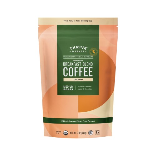 Thrive Market Organic Instant Coffee, Decaf 3.53 oz pouch