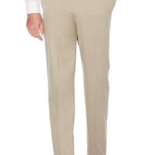 Savane Mens Ultimate Performance Flat Front Chino Pants, x