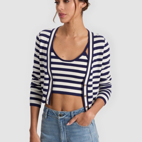 alice olivia DOLLIE OPEN FRONT CARDIGAN