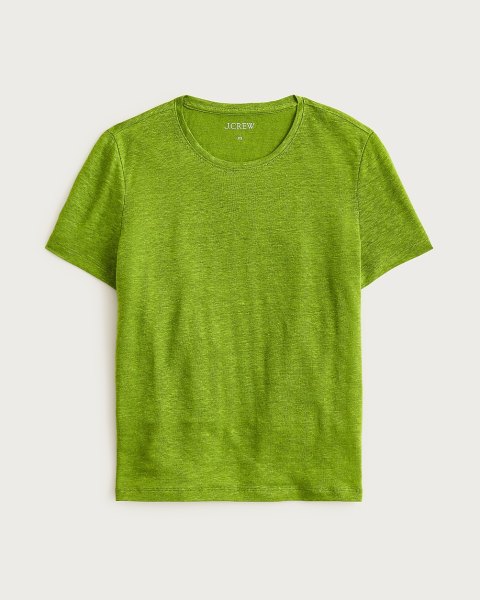 New relaxed linen T-shirt