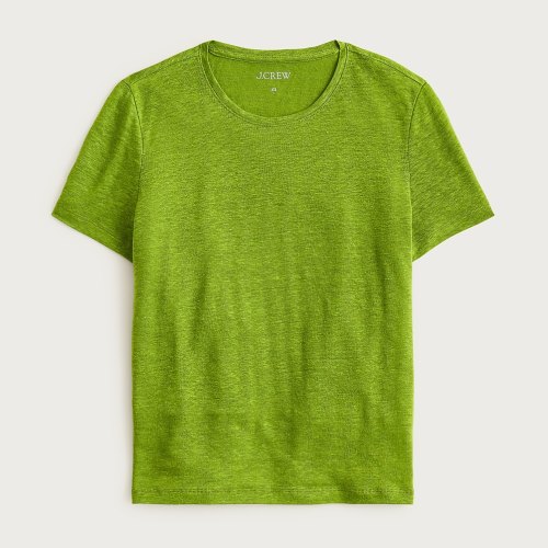 New relaxed linen long-sleeve T-shirt