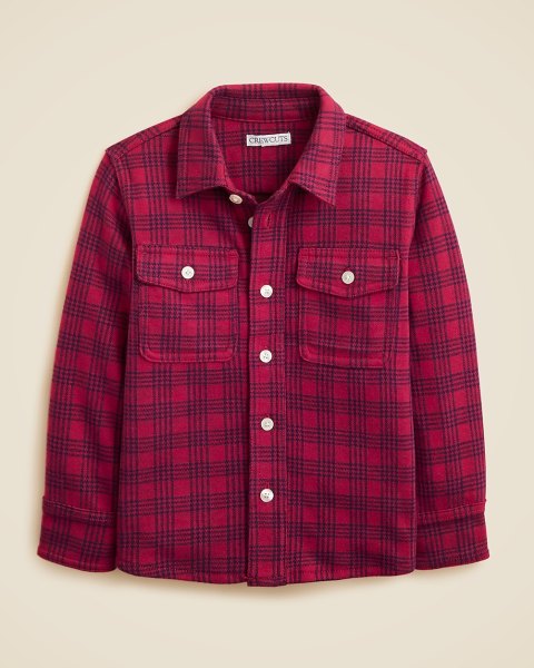 Kids Seaboard soft-knit shirt in plaid
