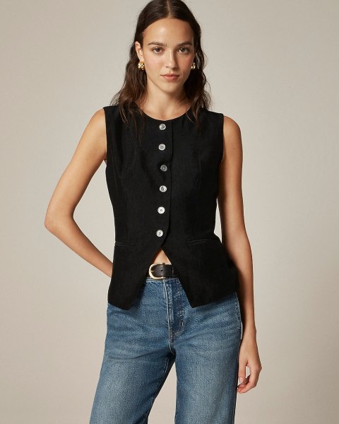 Essential cutaway vest top