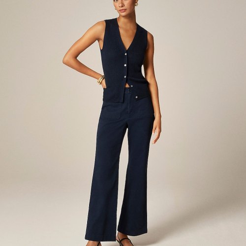 Charley kickout crop pant in chino