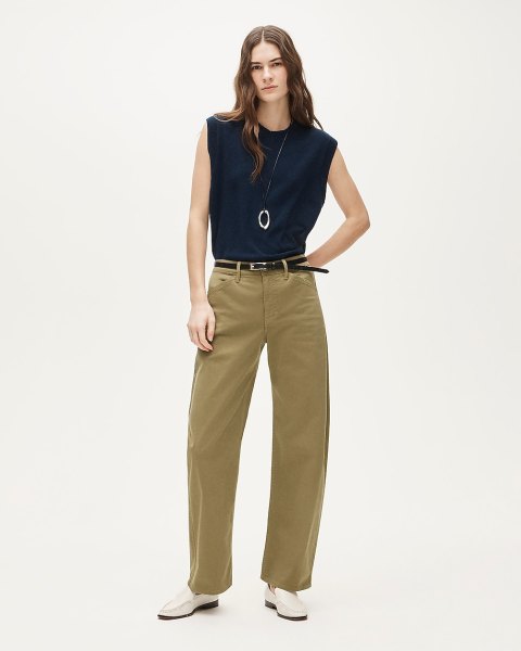 Zoe barrel pant in chino