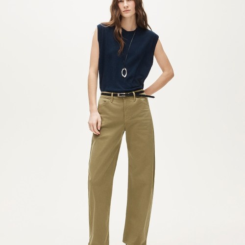 Zoe barrel pant in chino