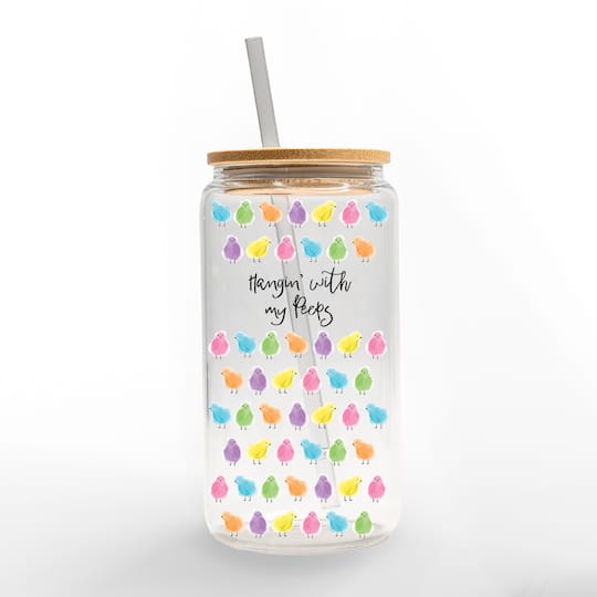 16 oz Glass Can Cup By Designs Direct | 16 fl oz | Michaels