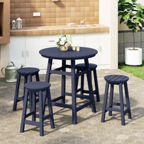 Westin Furniture Otto Outdoor Bar Table and 4 Stools