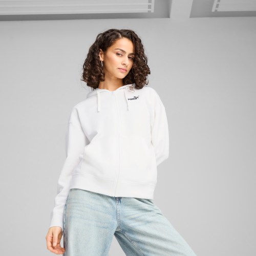 PUMA Essentials Womens Hoodie in White