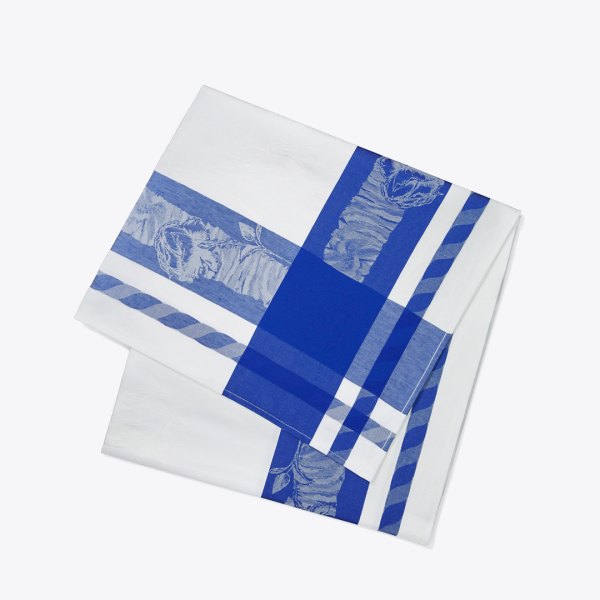 Tory Burch Rose Jacquard Square Tablecloth, 70