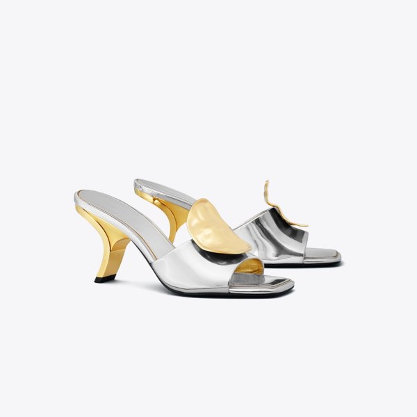 Tory Burch Patos Mismatched Heeled Mule