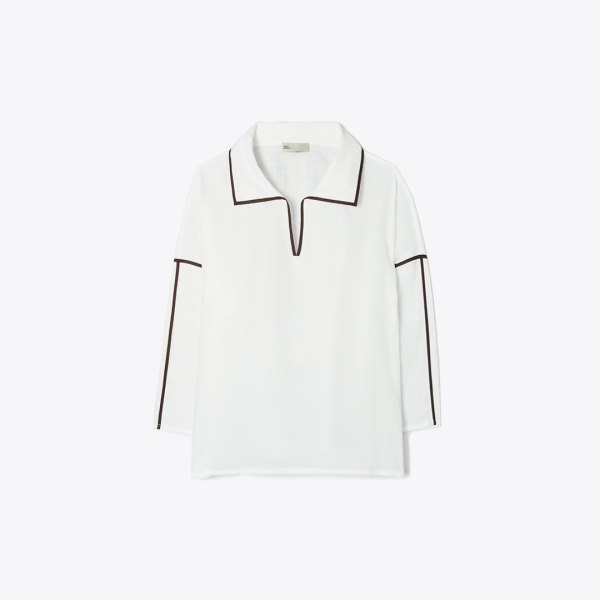 Tory Burch Linen Beach Shirt